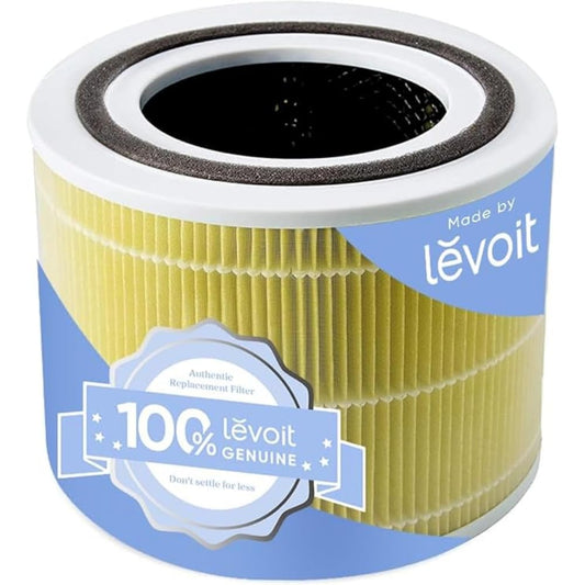 LEVOIT Core 300-RF-PA Pet Allergy Replacement Filter – Compatible with Core 300 & Core 300S-P Air Purifiers, HEPA + Activated Carbon (1 Pack, Yellow)