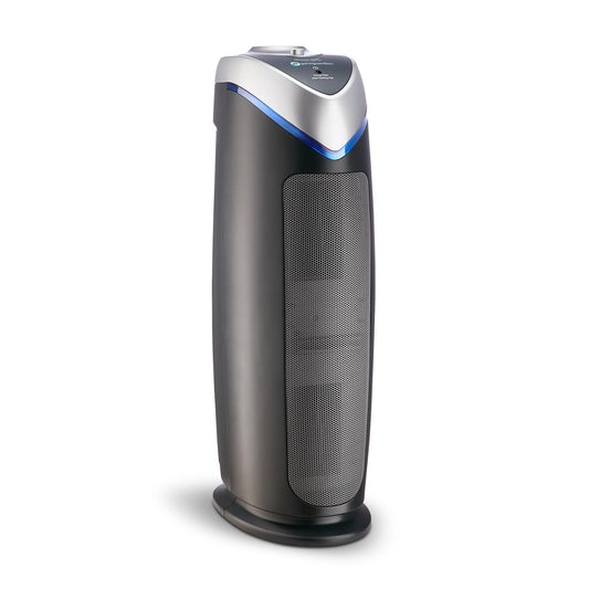 GermGuardian AC4825E HEPA Air Purifier – Large Room Coverage up to 743 sq ft, UV-C Light, Removes Smoke, Dust, Odors & Allergens (Gray, 22")